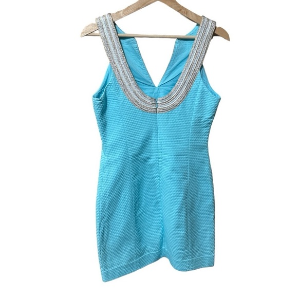 EUC - Lilly Pulitzer Valli Shift Dress - size 0 - Serene Blue - Picture 4 of 5